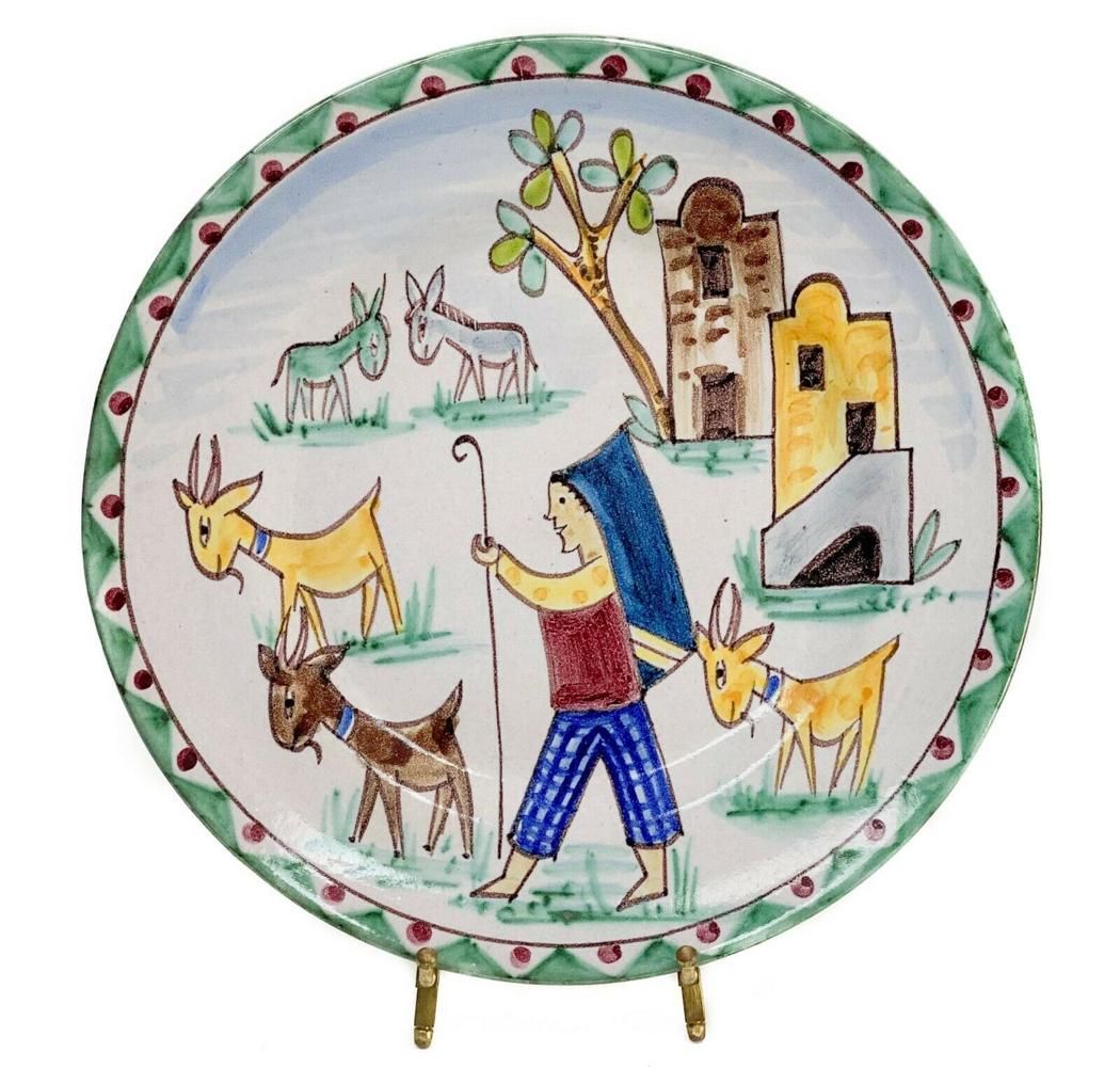 V. Pinto Vietri Italy Ceramic Plate Charger  Majolica (1 of 3)
