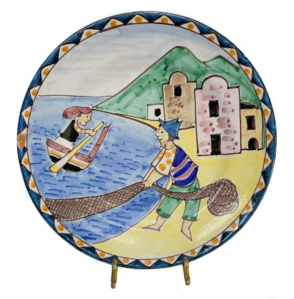 V. Pinto Vietri Italy Ceramic Plate Charger  Majolica (1 of 4)