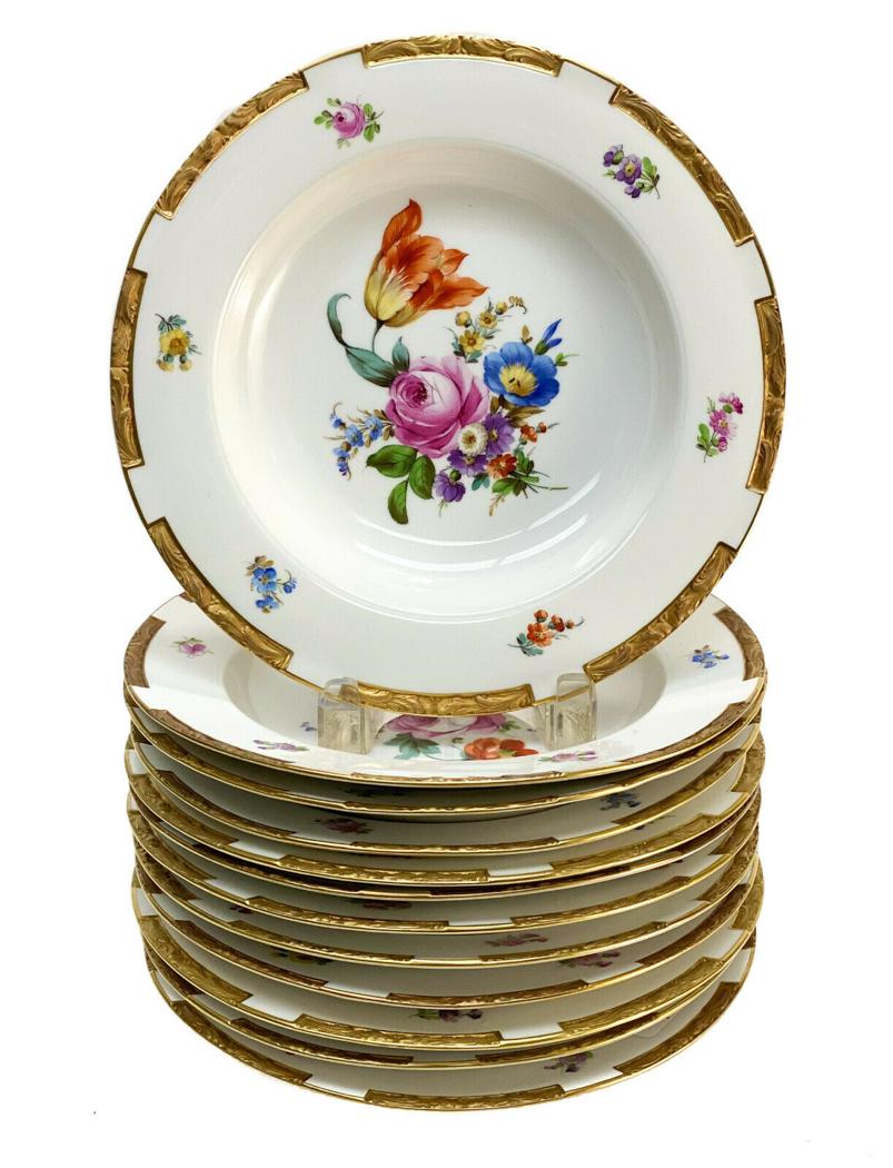 12 Royal Berlin KPM Porcelain Rimmed Soup Bowls (1 of 4)