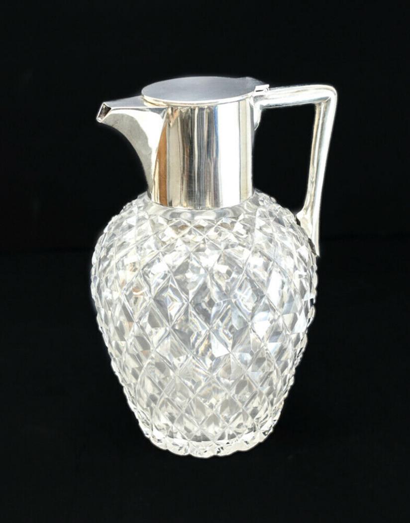 Mappin & Webb Sterling Silver & Cut Glass Pitcher, 1911 (1 of 7)