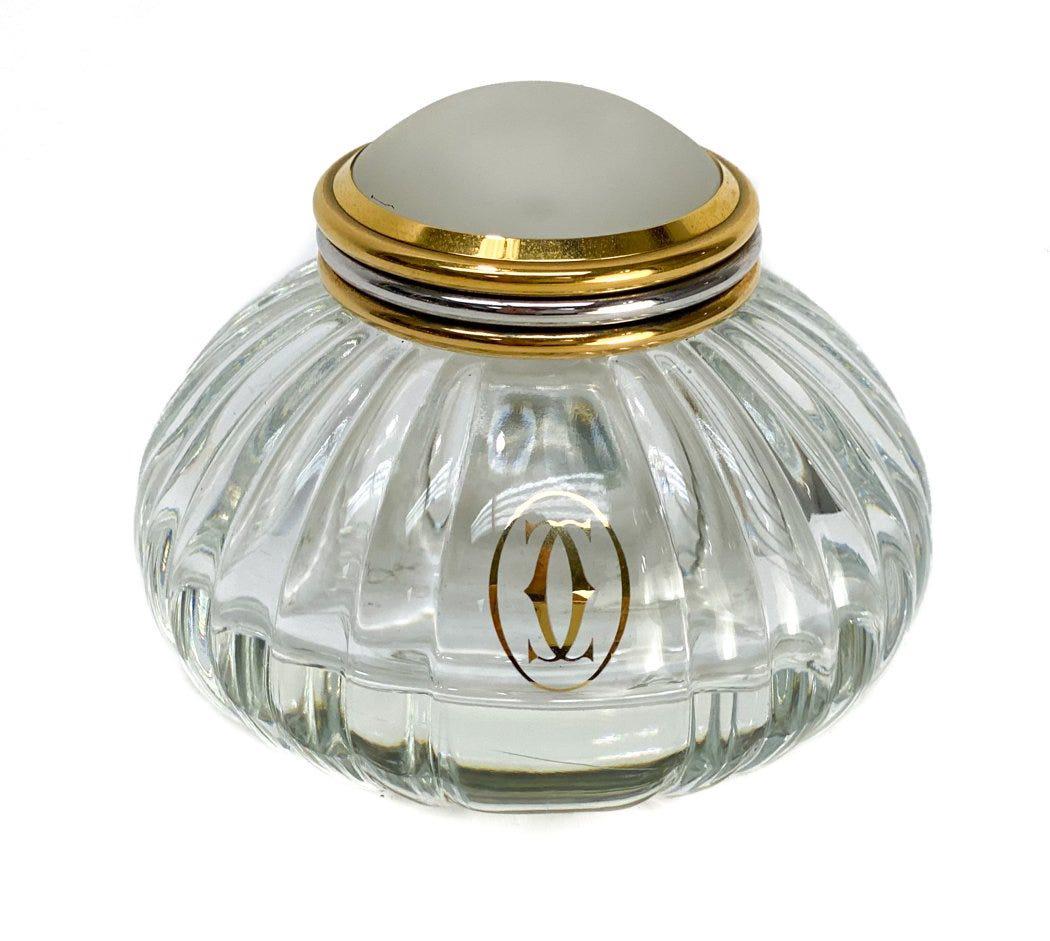 Must de Cartier France Glass Ribbed Inkwell (1 of 5)