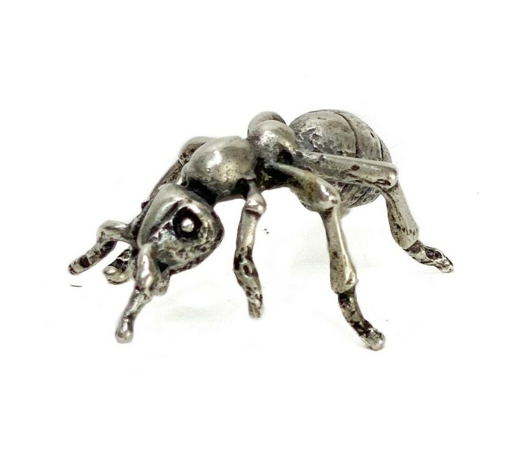 Donato Italian 800 Solid Silver Miniature Ant Figurine (1 of 4)