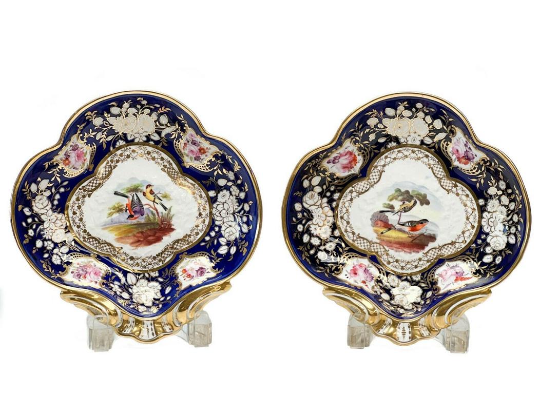 Pair English Hand Painted Porcelain Serving Dishes (1 of 5)