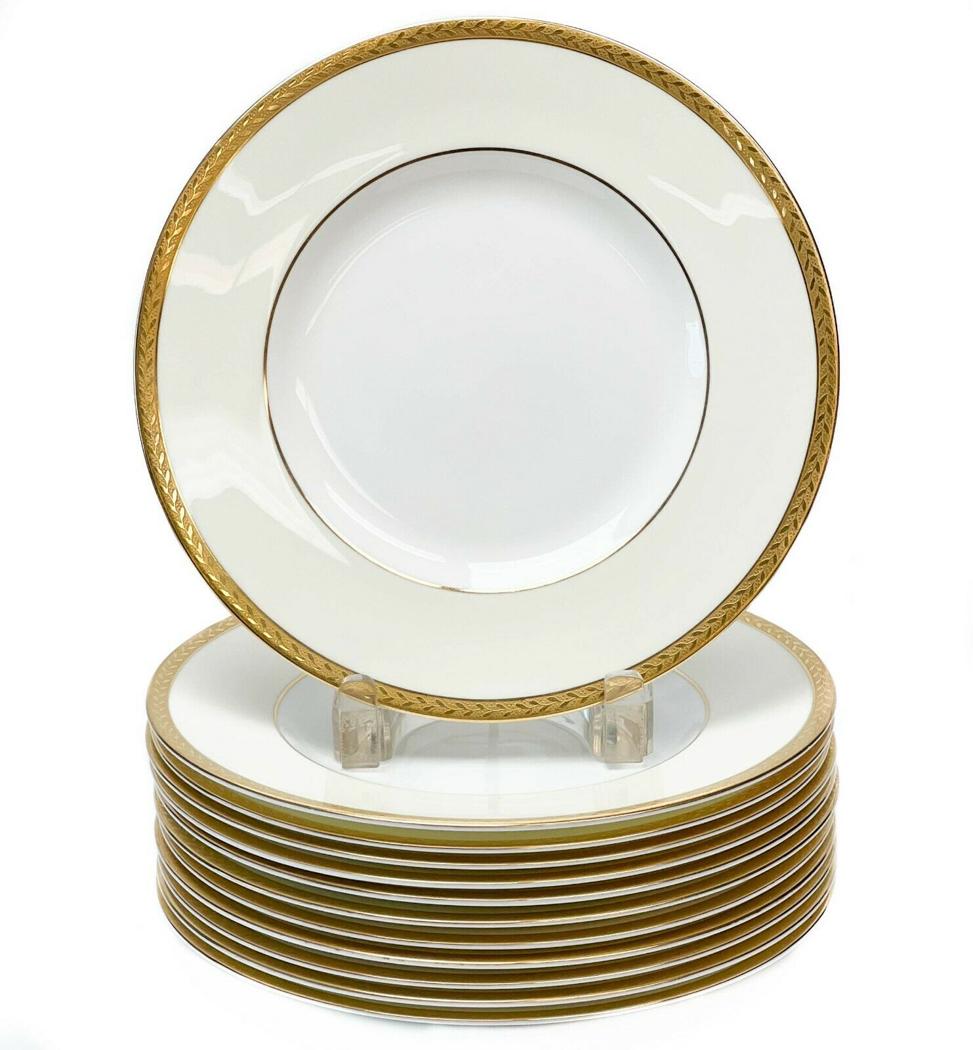 12 Minton England Hand Painted Porcelain 9 inch Plates (1 of 4)