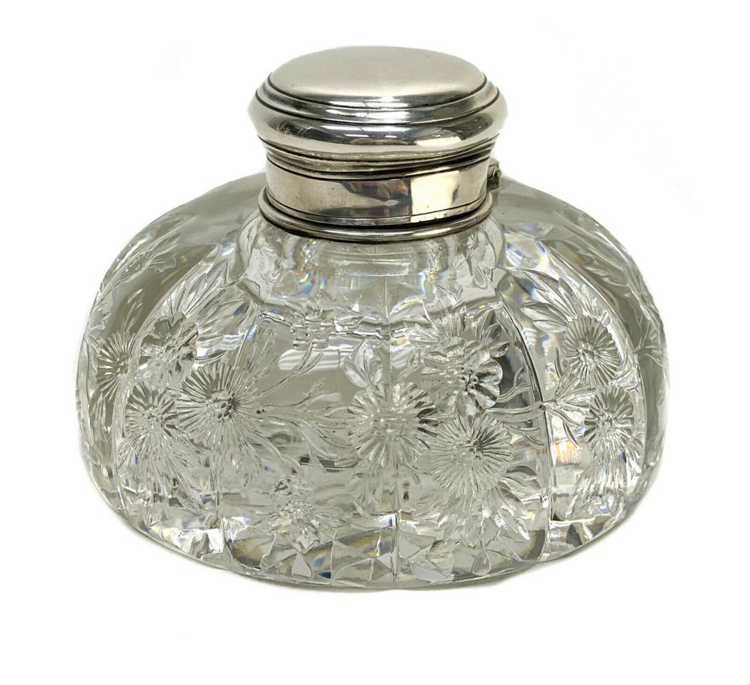 Tiffany & Co Sterling Silver & Glass Perfume Bottle (1 of 6)