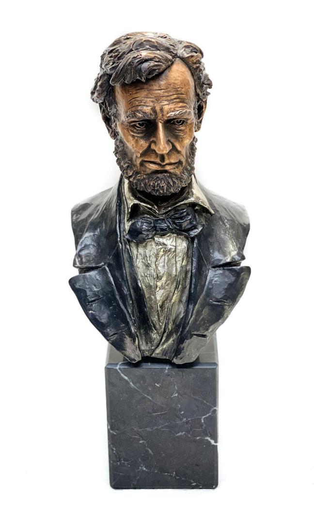 Francis Barnum Chilmark Pewter Abraham Lincoln Bust (1 of 7)