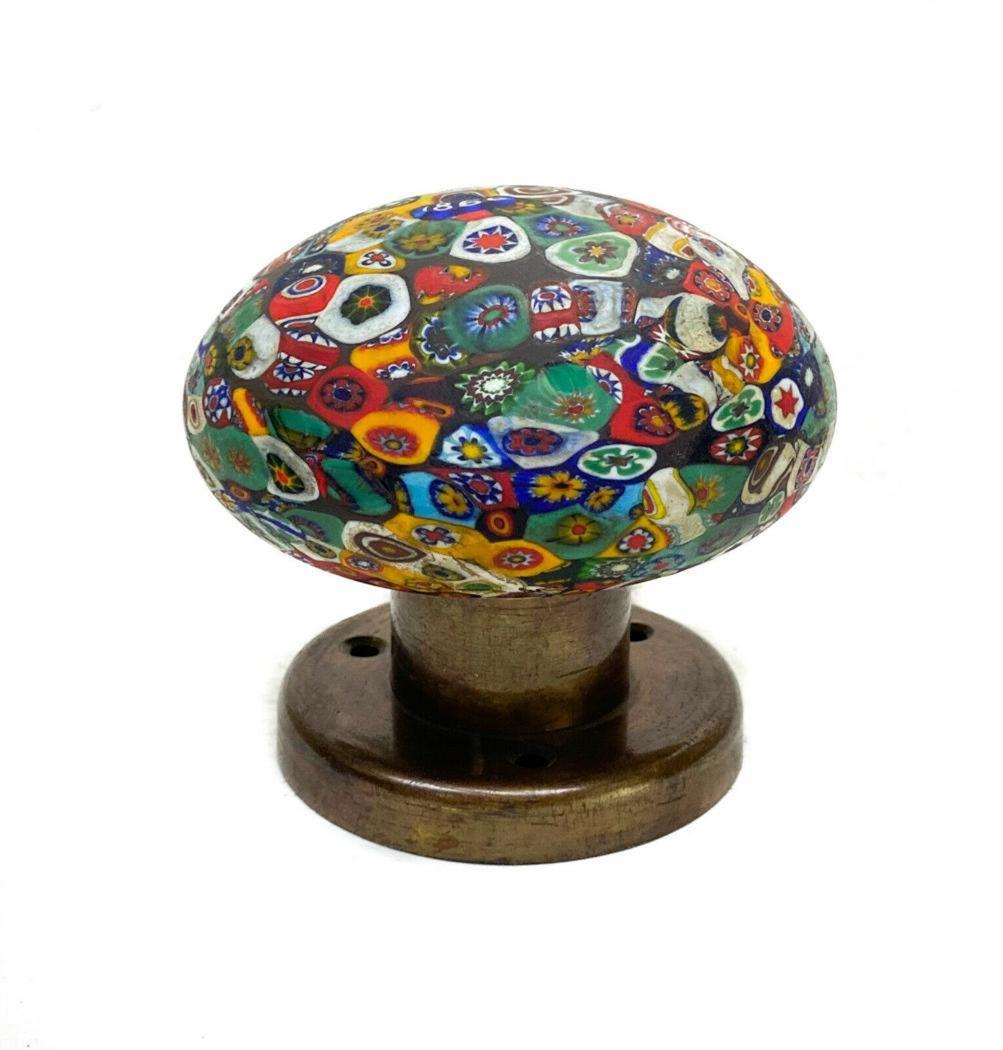 Italian Millefiori Glass Paperweight or Door Knob (1 of 6)