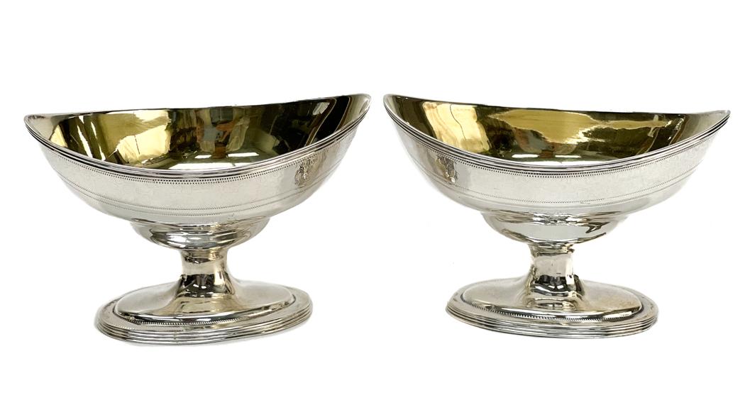 Peter & Ann Bateman Sterling Silver Footed Salt Cellars (1 of 7)