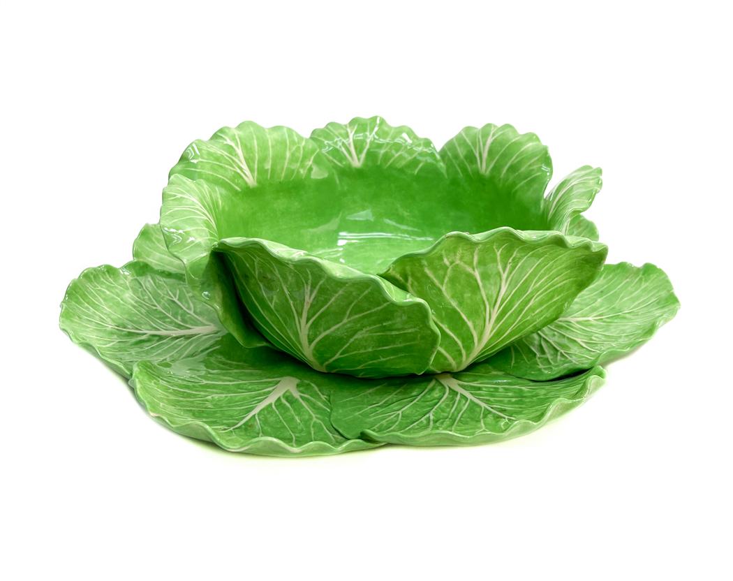 Dodie Thayer Earthenware Lettuce Leaf Scalloped Dish (1 of 11)