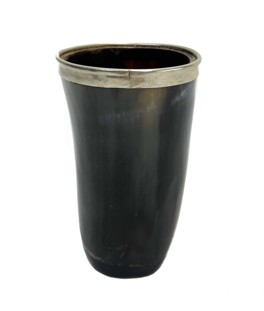Continental Silver Rim Horn Cup (1 of 5)