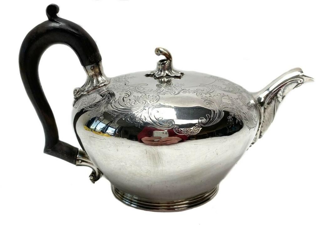 Victorian James Charles Edington Silver Teapot (1 of 7)