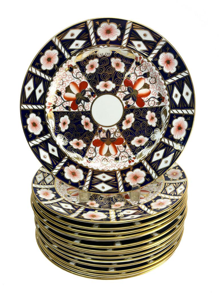 15 Royal Crown Derby England Porcelain Dinner Plates Traditional Imari (1 of 4)