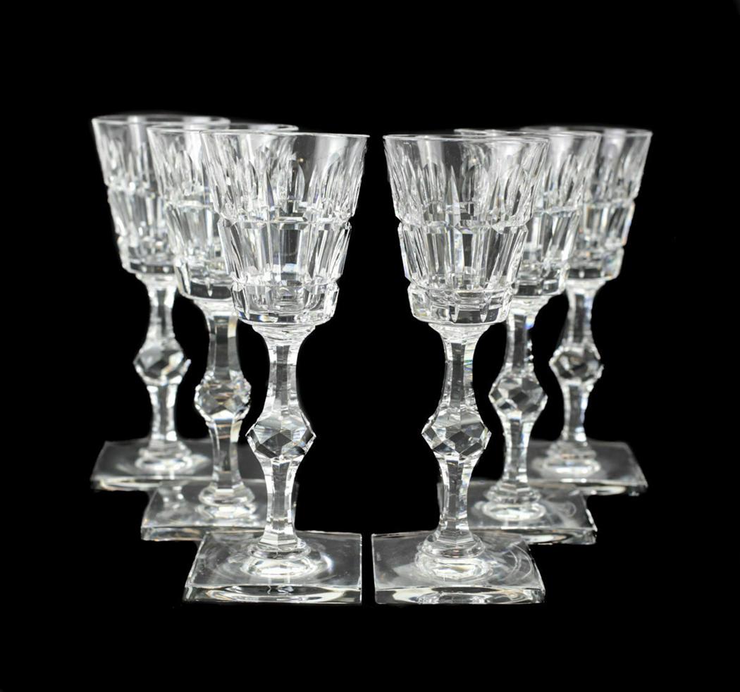 6 Hawkes Crystal Liquor Cocktail Glasses in Vernay (1 of 1)