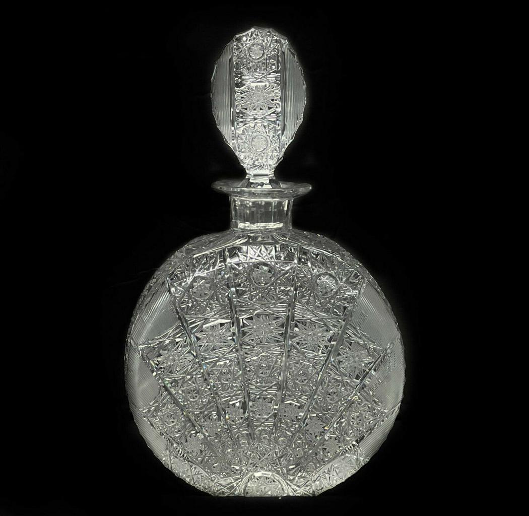 German or English Brilliant Cut Glass Decanter 1st half 20th cen (1 of 4)