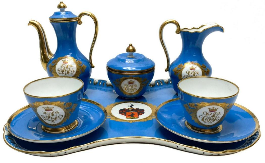 Imperial Royal Vienna Tete-a-tete Tea or Coffee for 2, 1863 (1 of 12)