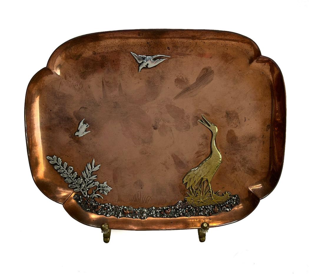 Gorham Mixed Metal Aesthetic Movement Tray (1 of 4)