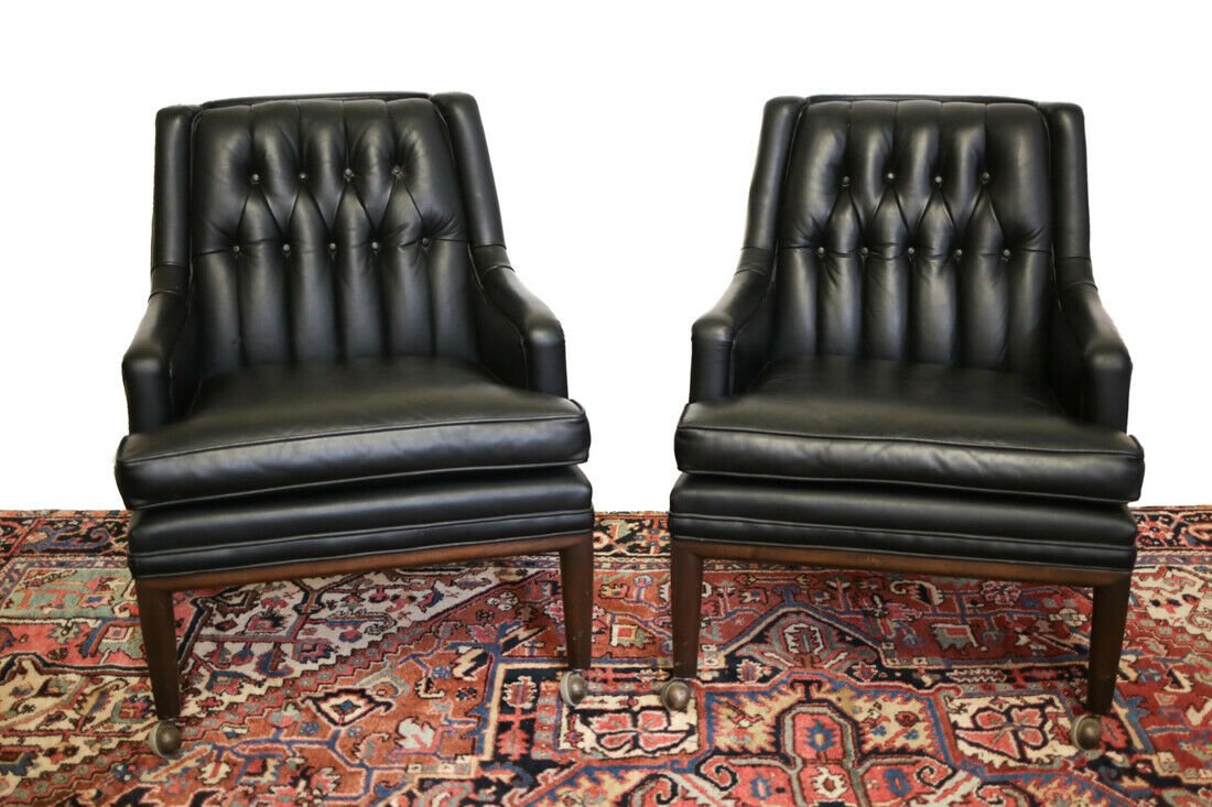 Pair Monteverdi -Young Leather Club Chairs (1 of 6)
