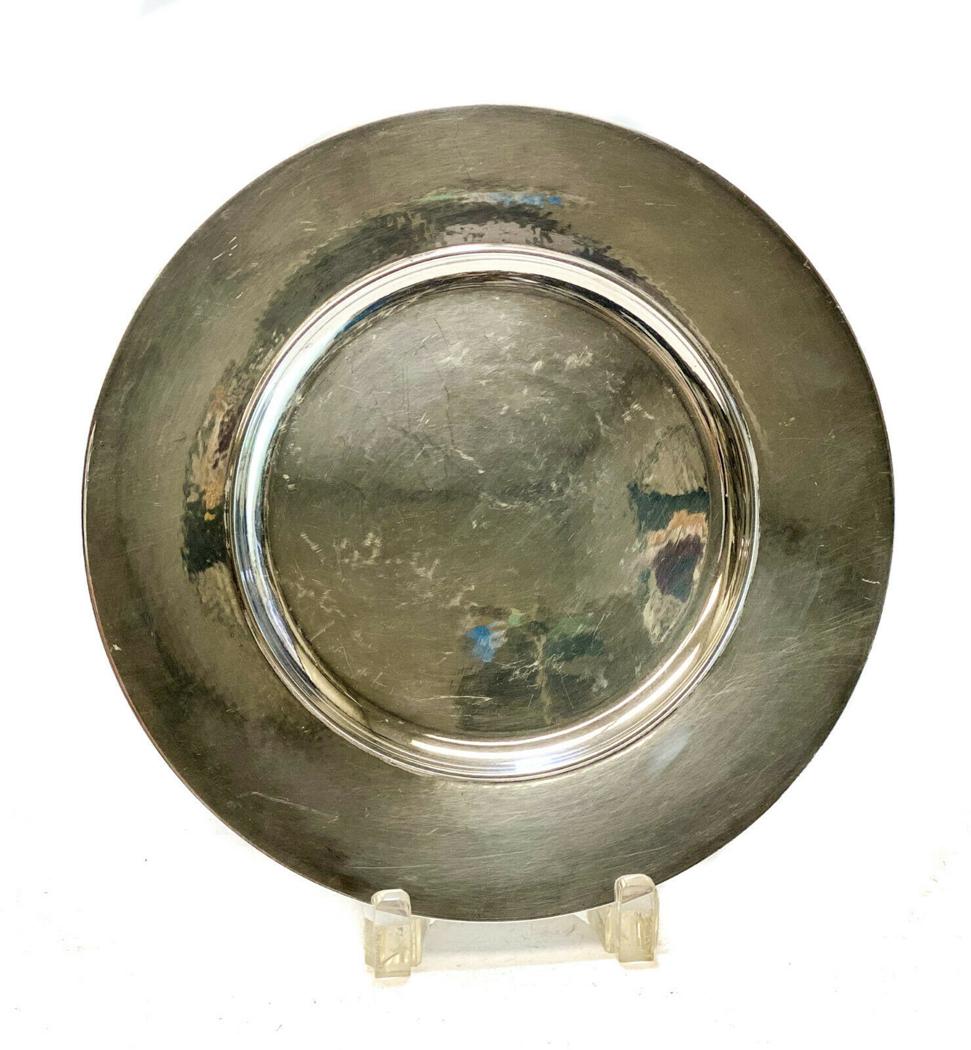 Georg Jensen Sterling Silver Hand Hammered Plate (1 of 4)