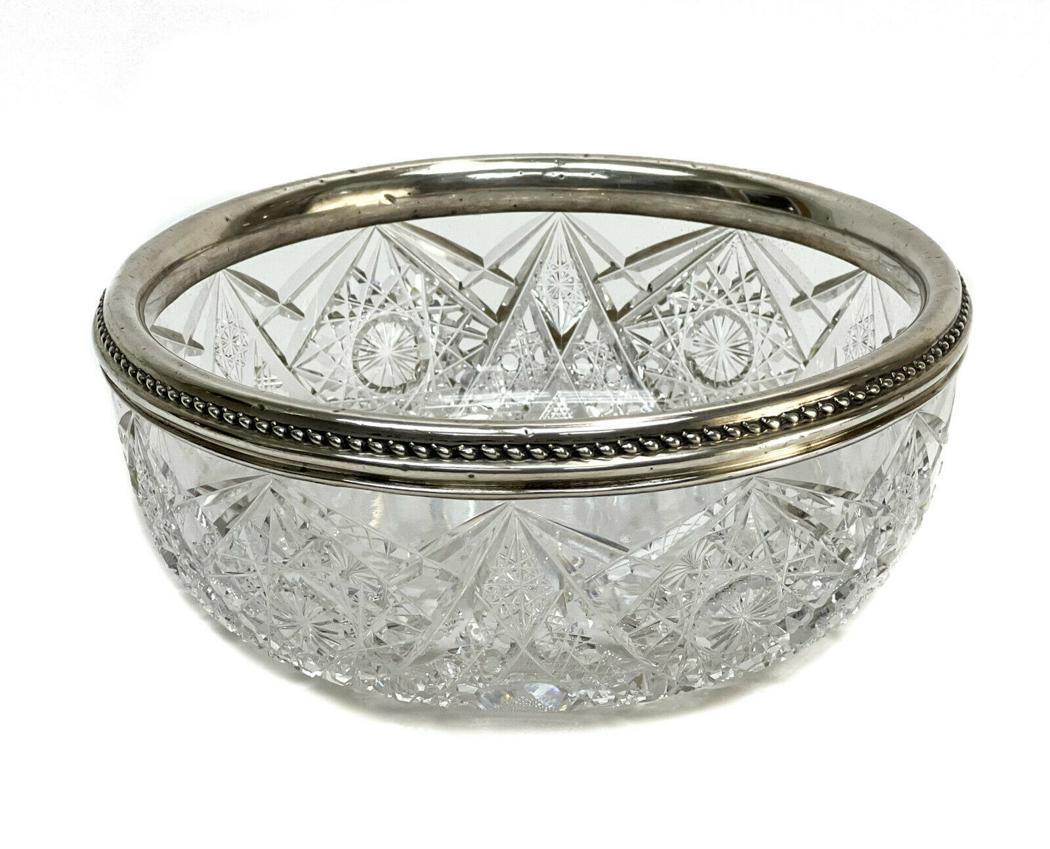 Gorham Sterling Silver & Cut Glass Centerpiece Bowl (1 of 7)