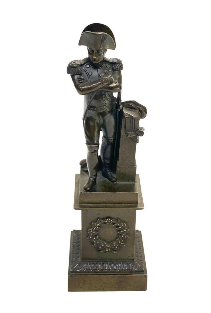 French Patinated Bronze Napoleon  Miniature Sculpture (1 of 5)