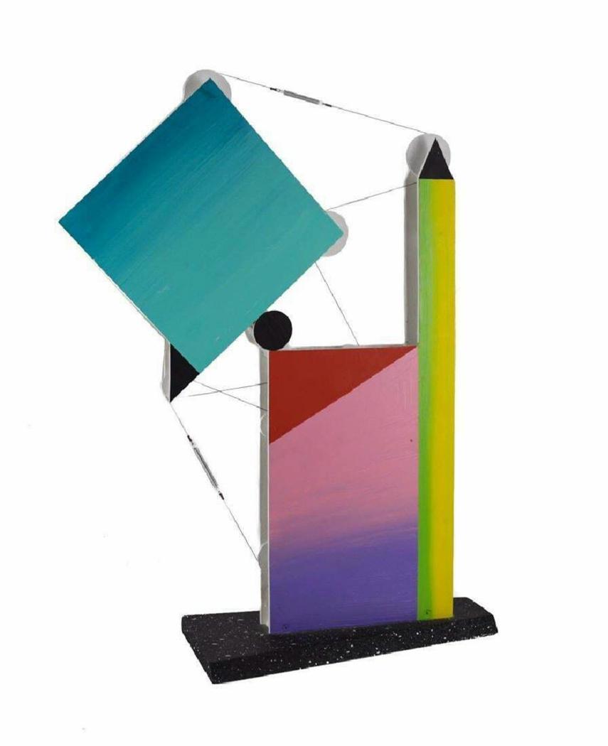 Mixed Media Sculpture by Peter Shire (American, 1947) Titled "Skyhook" 1987 (1 of 4)