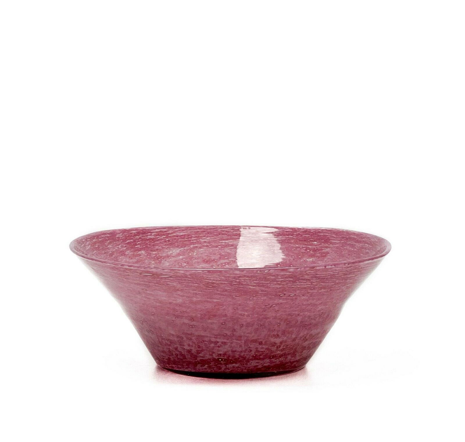 Steuben Rose Cluthra Art Glass Tapered Bowl (1 of 4)
