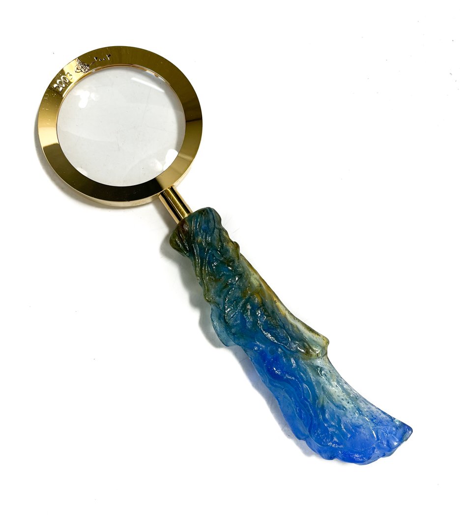 Daum France Pate De Verre Loupe Magnifying Glass, 2003 (1 of 9)