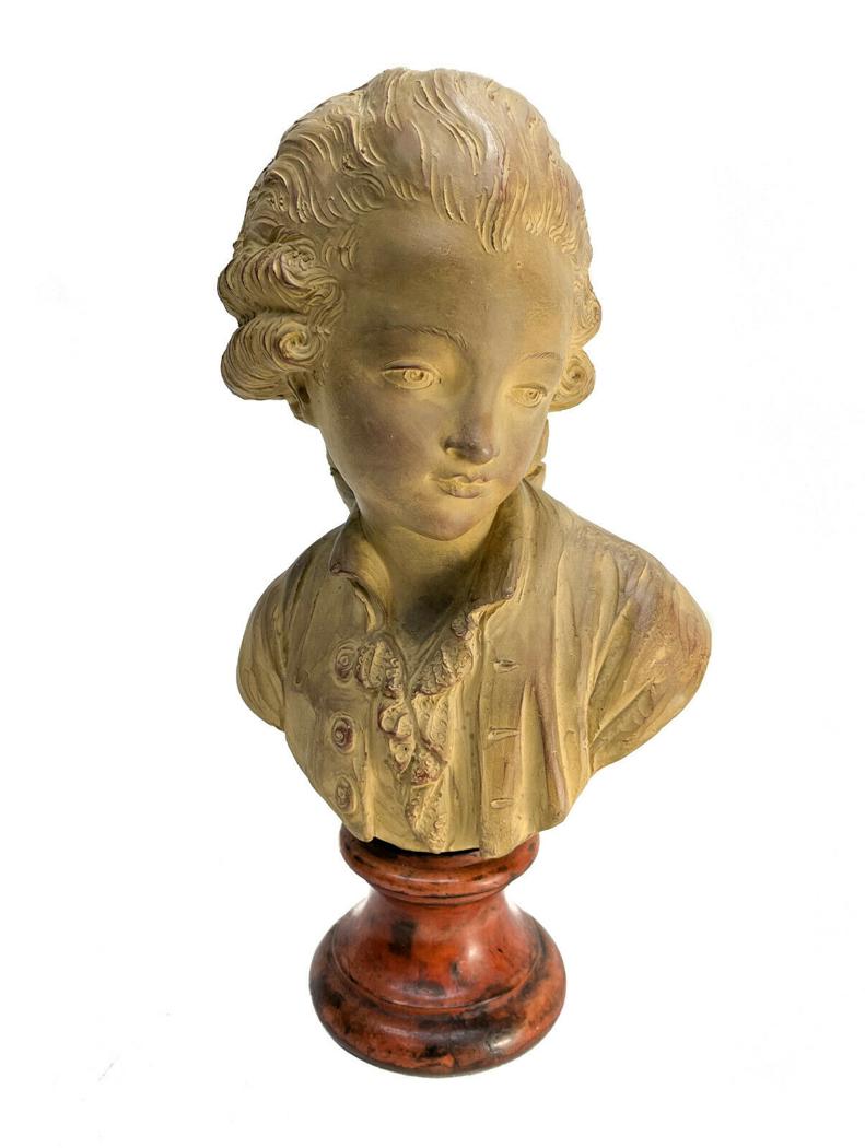Continental Terracotta Bust of a Boy after Houdon (1 of 7)