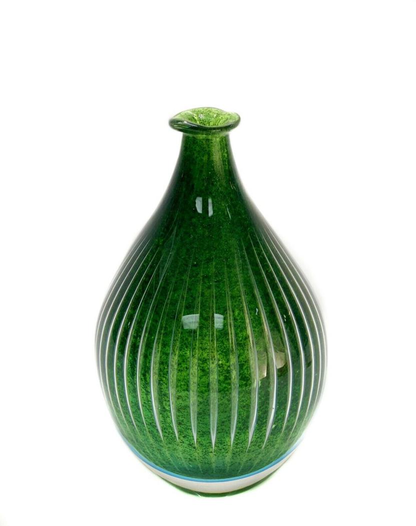 Edvin Ohrstrom Orrefors Ariel Art Glass Vase Signed (1 of 5)