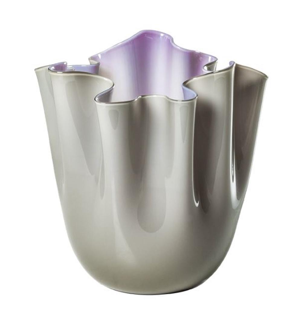 Venini Fazzoletto Opaline Glass Vase by Fulvio Bianconi (1 of 11)
