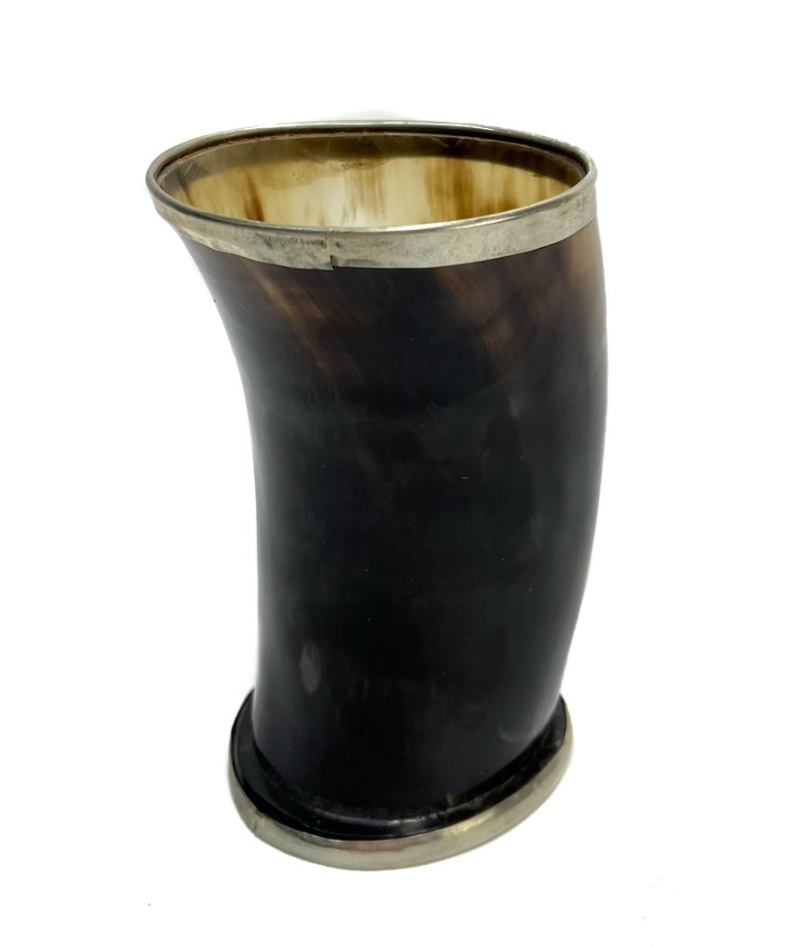 Continental Silver Rim Horn Cup (1 of 5)