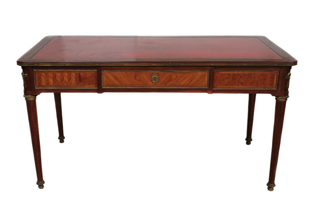 Neo Classical style Mahogany Library Table / Desk (1 of 9)