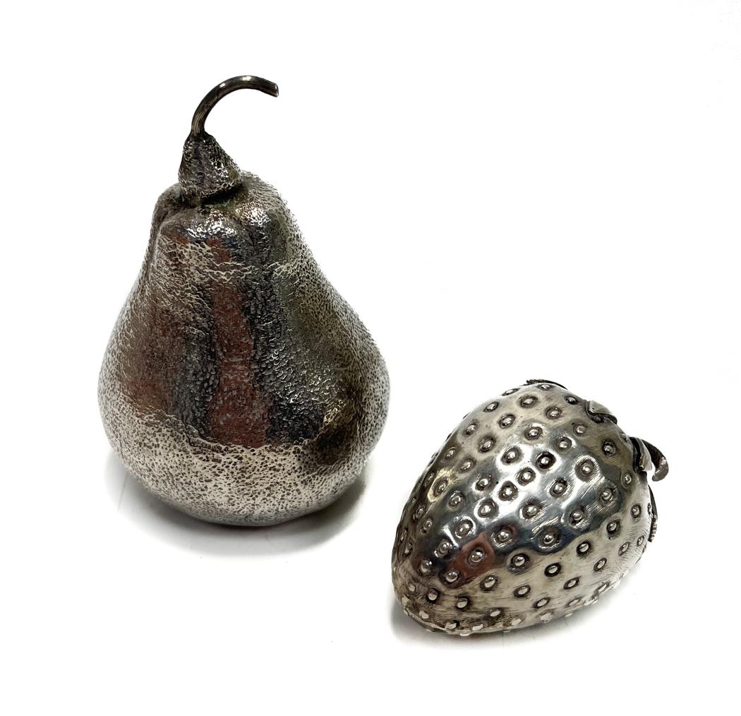Pair Janna Thomas De Velarde Sterling Silver Fruit Figurines (1 of 6)