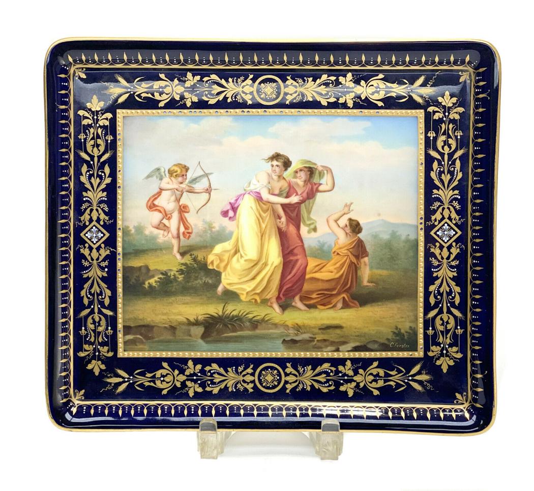 Royal Vienna Austria Porcelain Rectangular Tray (1 of 6)