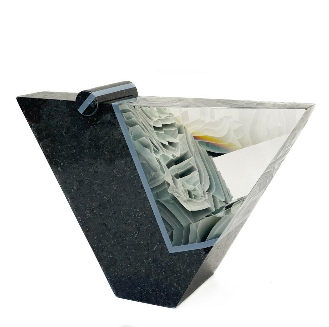 William Carlson Granite Glass Perfume Bottle Sculpture (1 of 8)