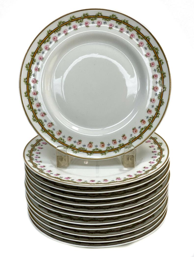 12 PL Limoges France Porcelain Dessert Plates (1 of 6)