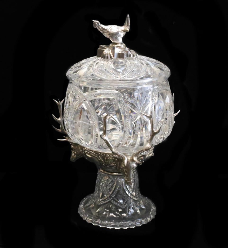 WMF Anamalier Cut Glass Silverplate Bowl (1 of 8)