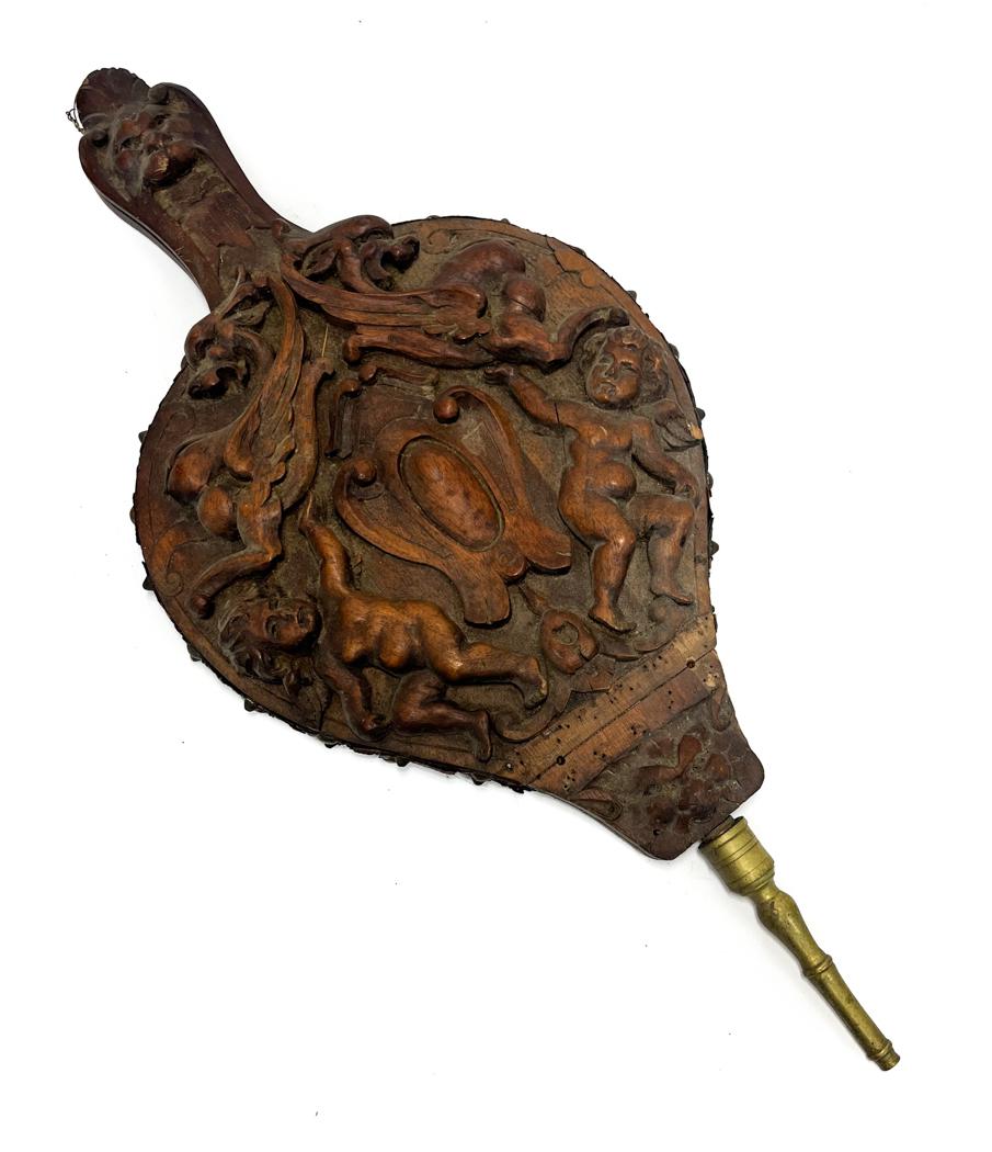 Continental Hand Carved Wood Bellows (1 of 5)