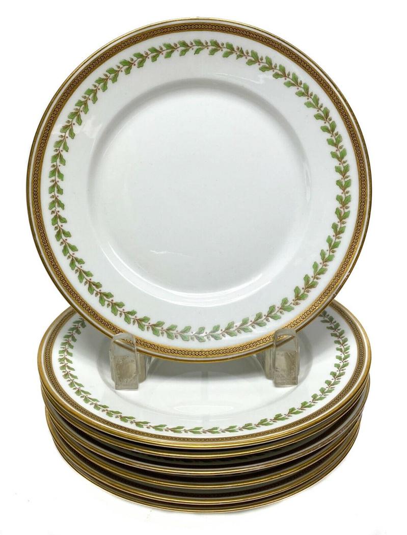 7 Empire style William GuÃ©rin Limoges Plates c1910 (1 of 3)