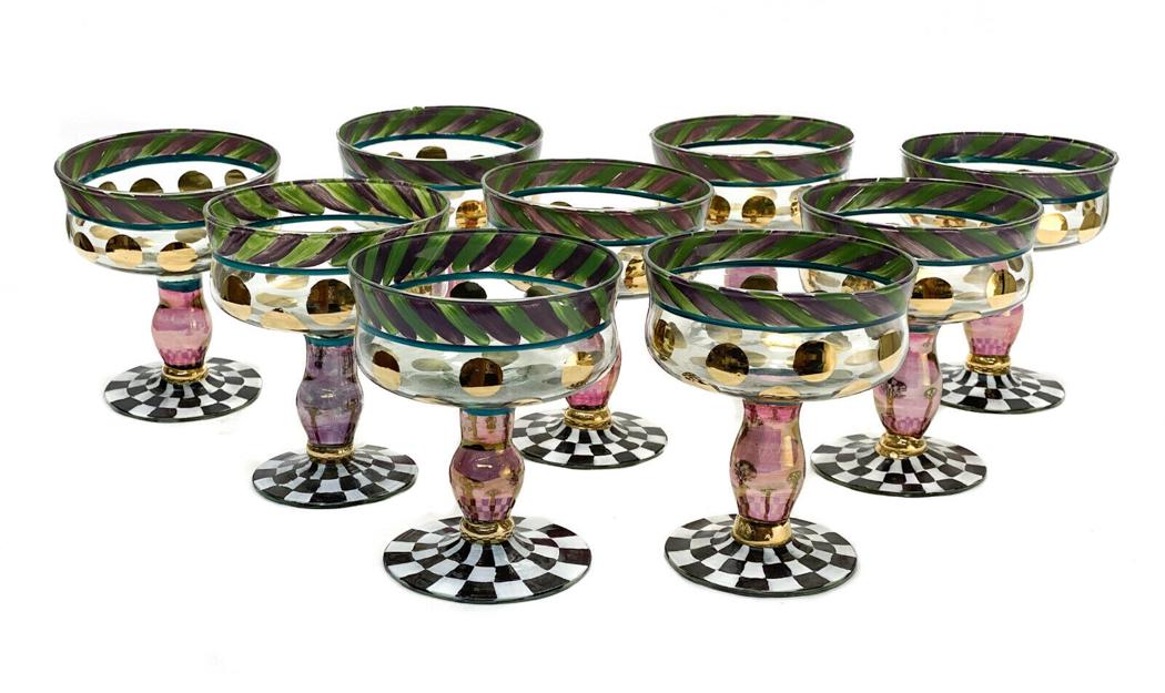 9 MacKenzie Childs Champagn Goblets in Circus Everydae (1 of 4)