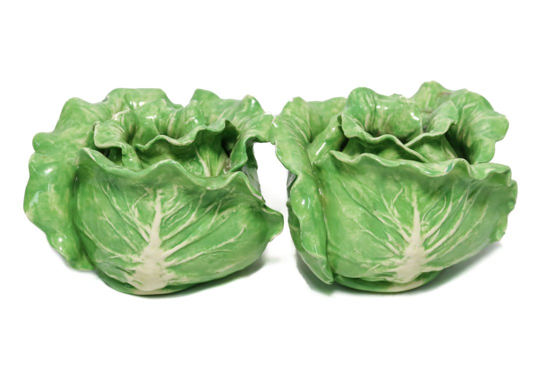 Pair Dodie Thayer Au Bon Gout Porcelain Candle Holders (1 of 8)