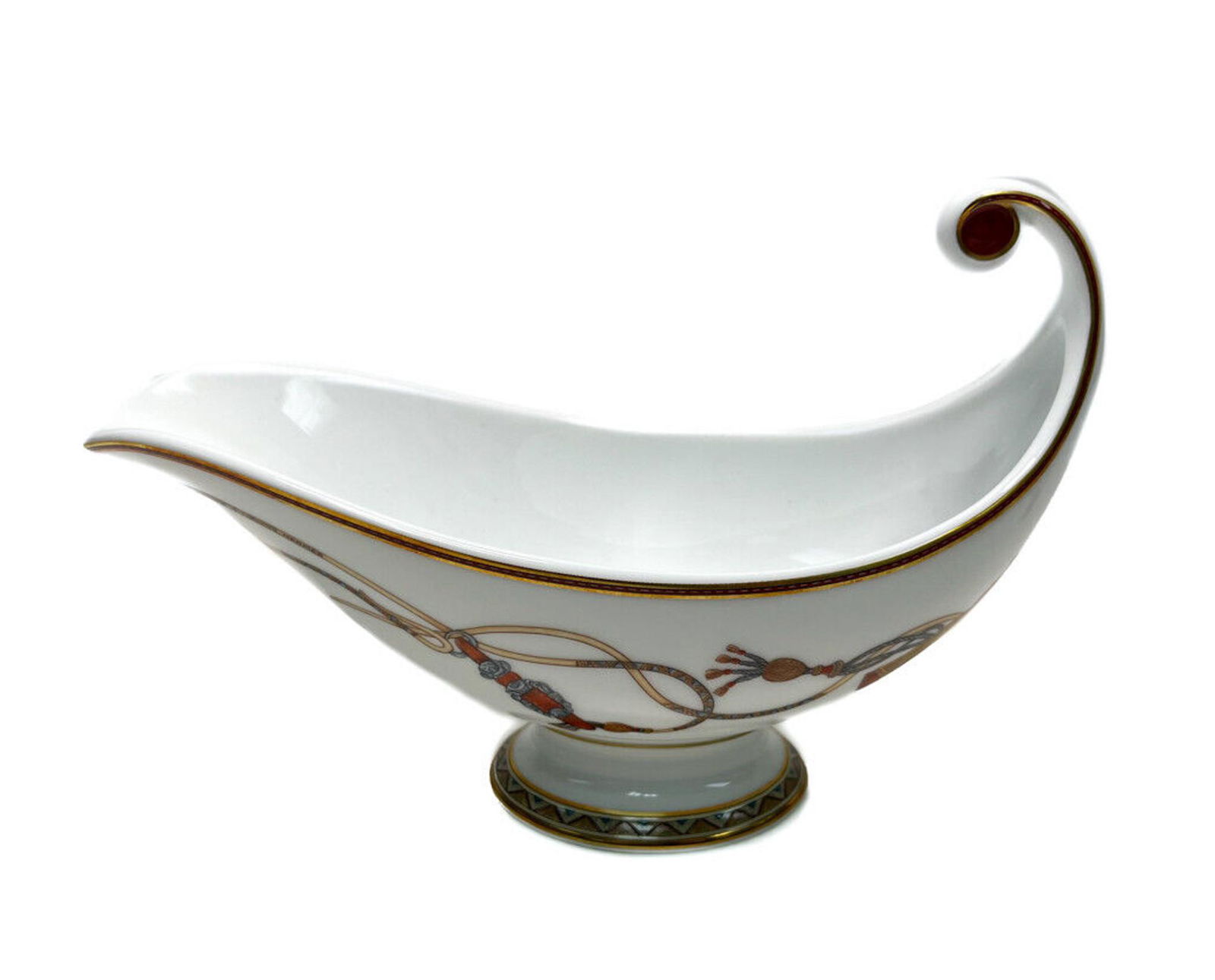 Hermes France Porcelain Gravy Boat in Cheval d'Orient (1 of 10)