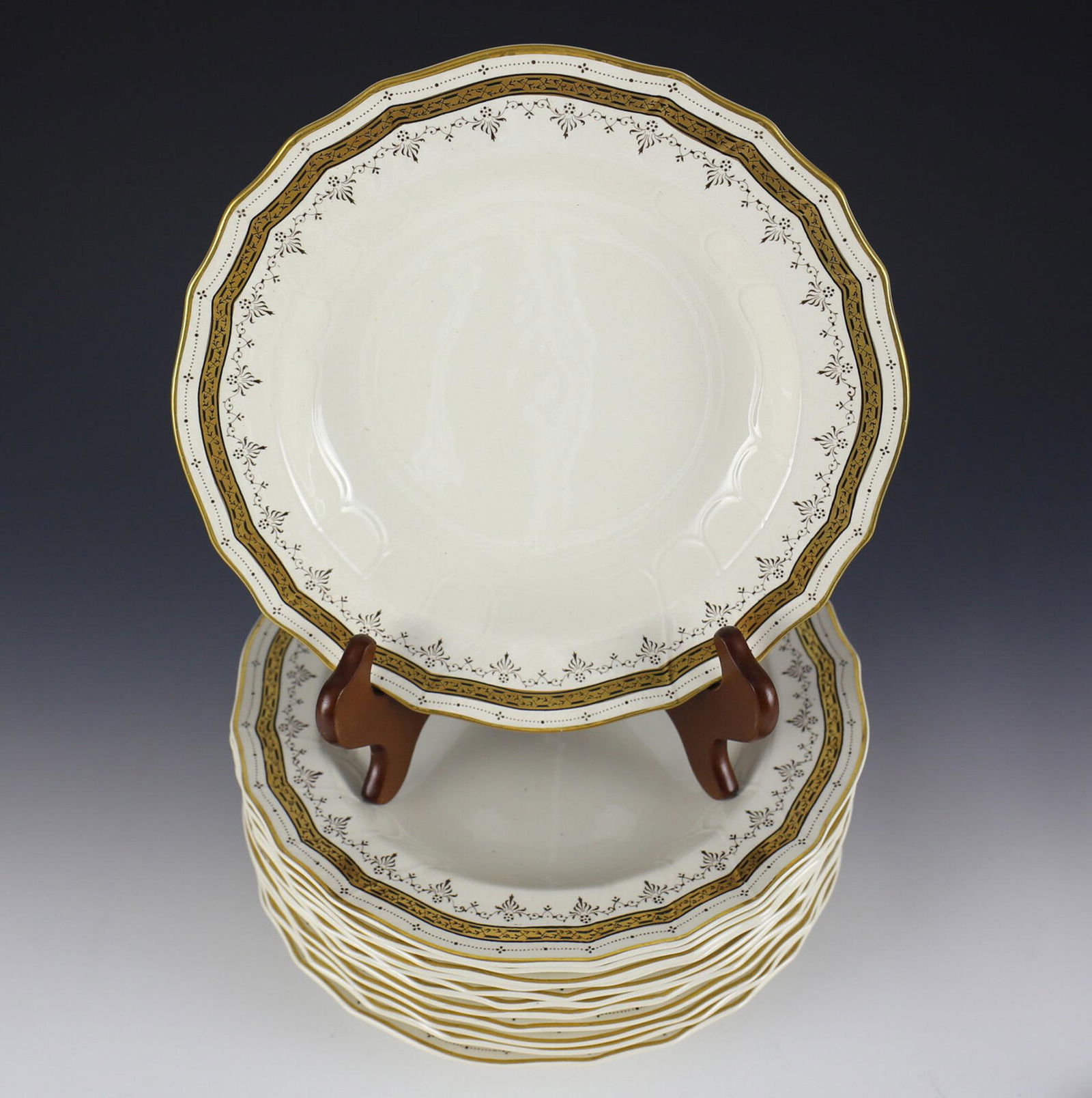 12 Brown Westhead & Moore Co Cauldron Rimmed Soup Bowls (1 of 3)