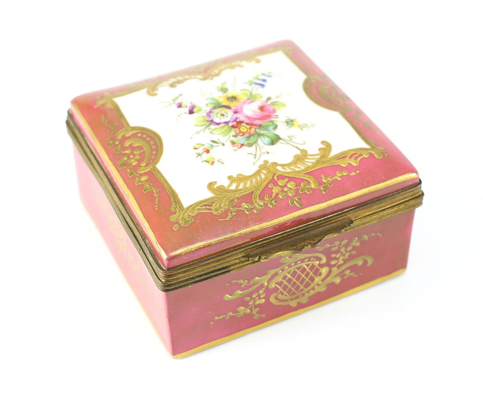 Vincent Dubois Porcelain Hand Painted Box, circa 1800 (1 of 5)