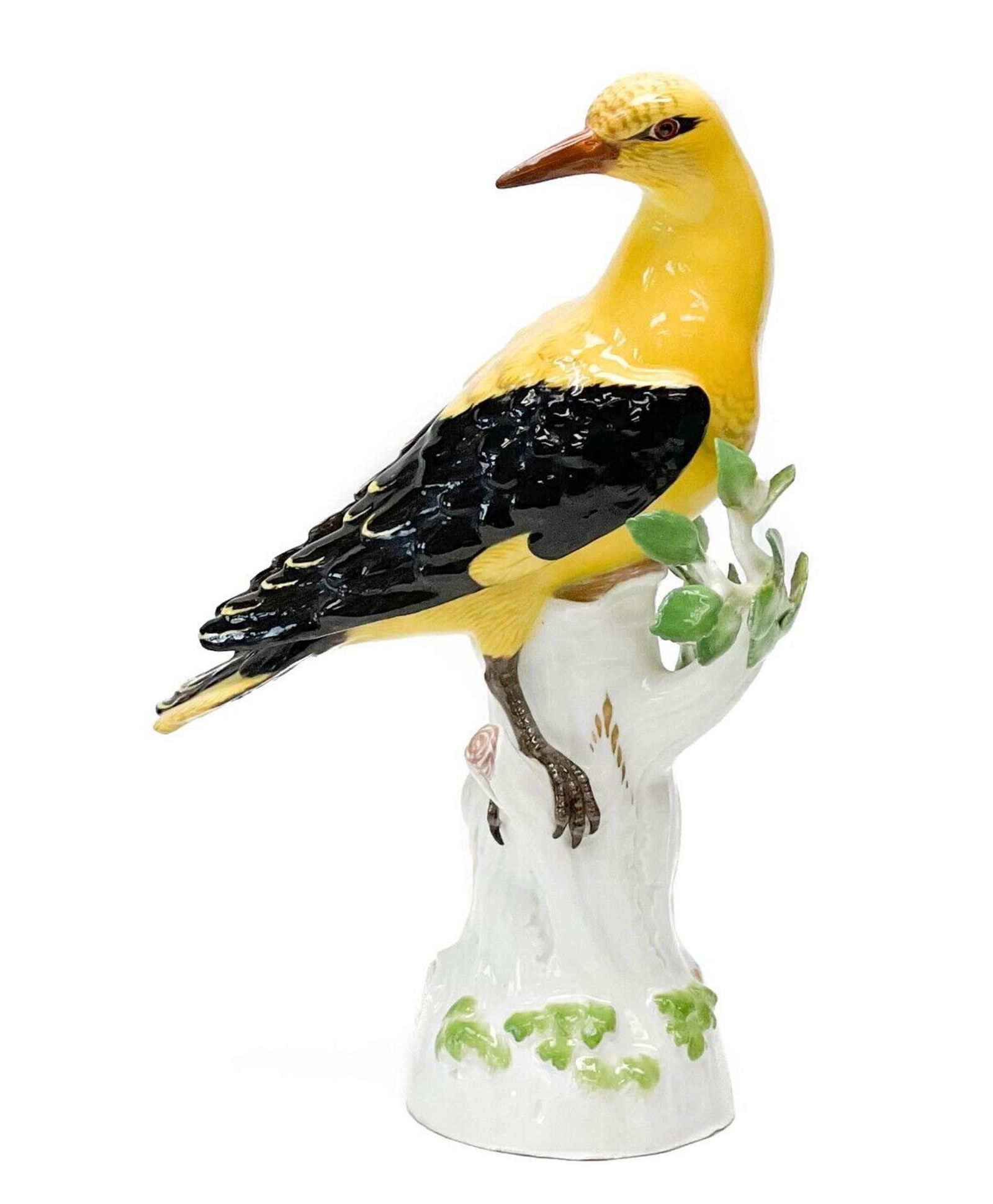 Meissen Germany Hand Painted Porcelain Golden Oriole Bird Figurine c. 1900 (1 of 7)