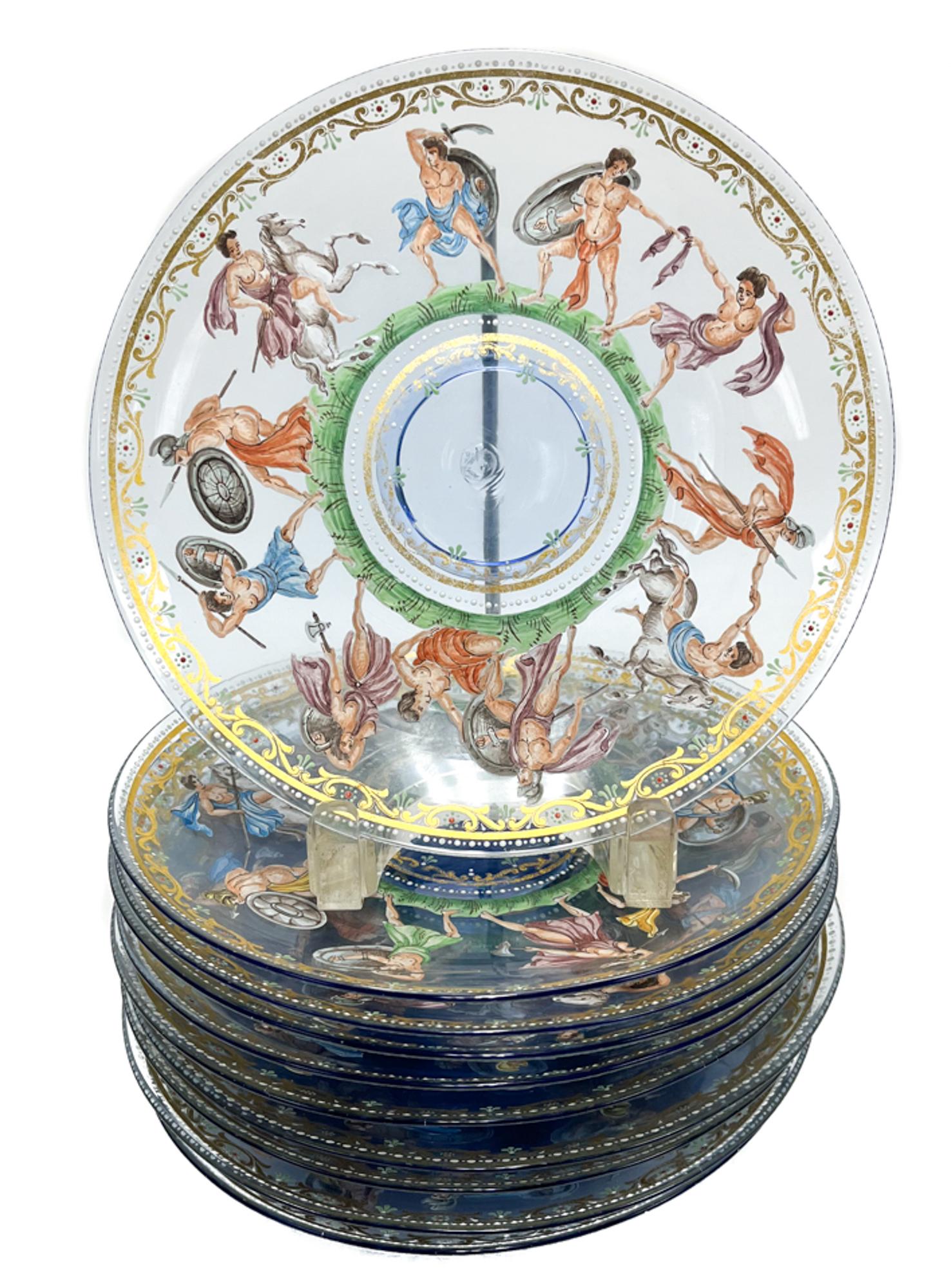 10 Salivati Dessert Plates, 2nd quarter 20th century (1 of 5)