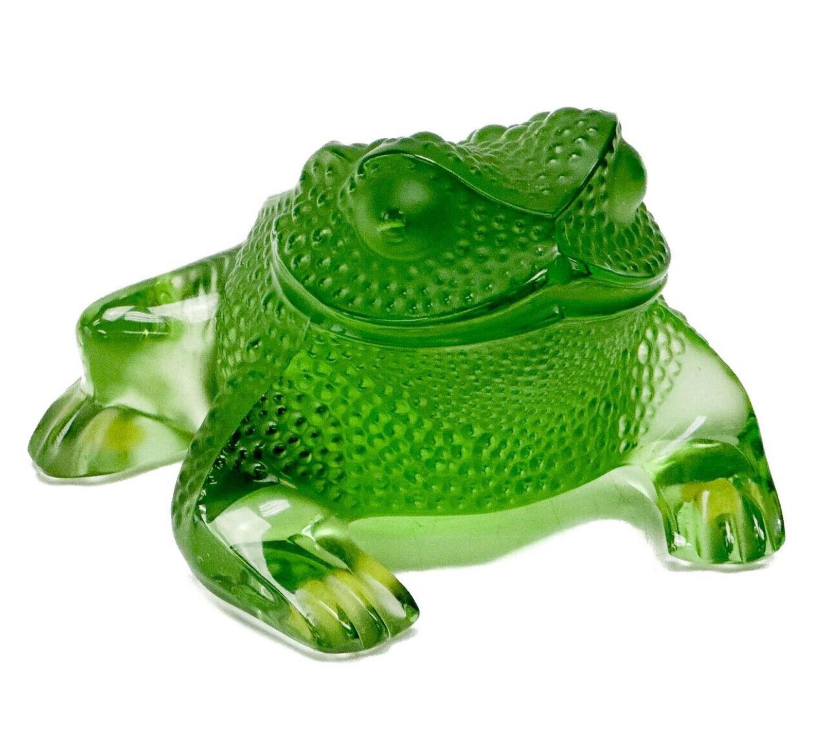 Lalique France Art Glass Frog Toad Figurine Gregoire Signed (1 of 6)