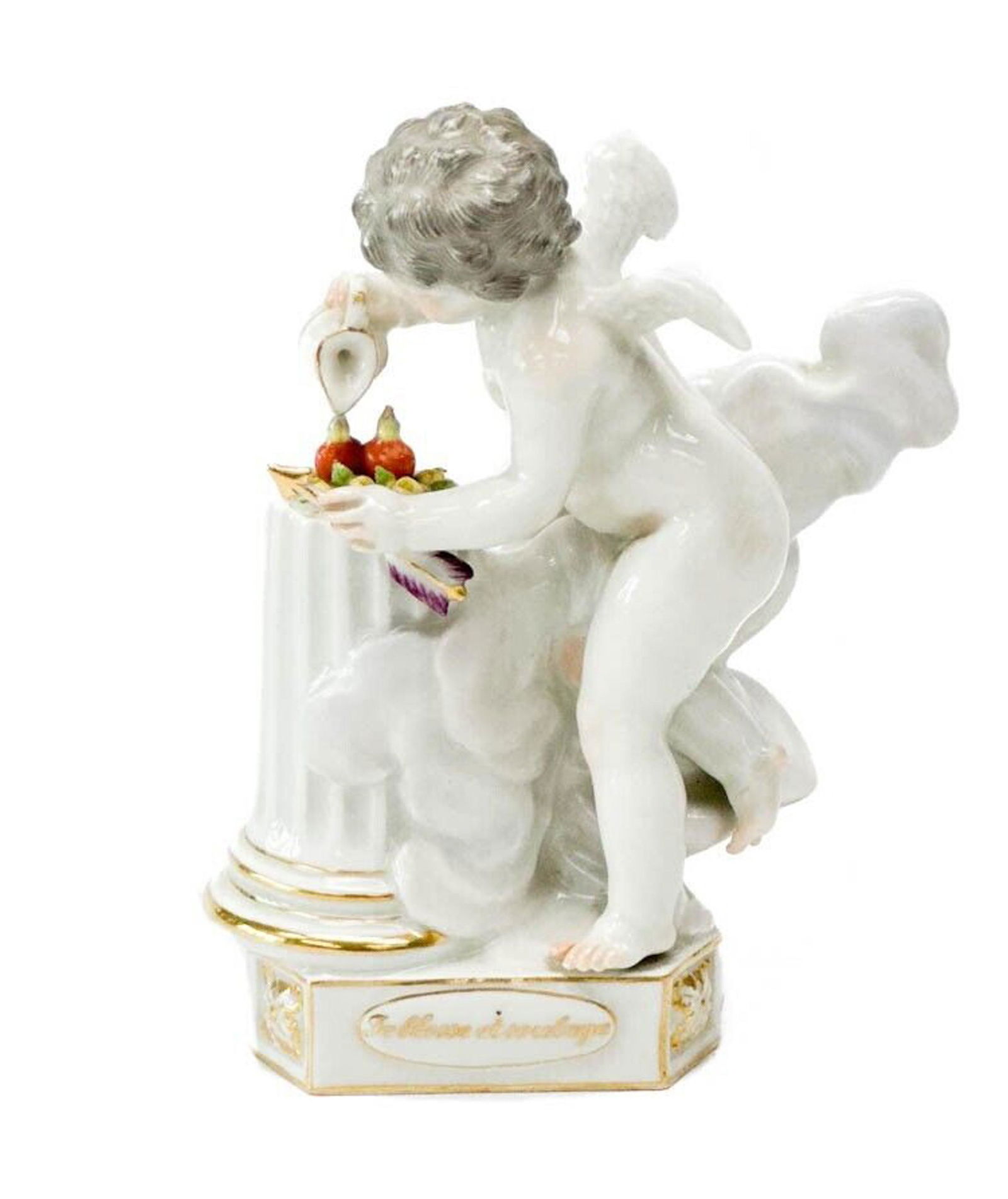 Meissen Germany Hand Painted Porcelain Figurine Cherub Te blesse et soulage (1 of 6)