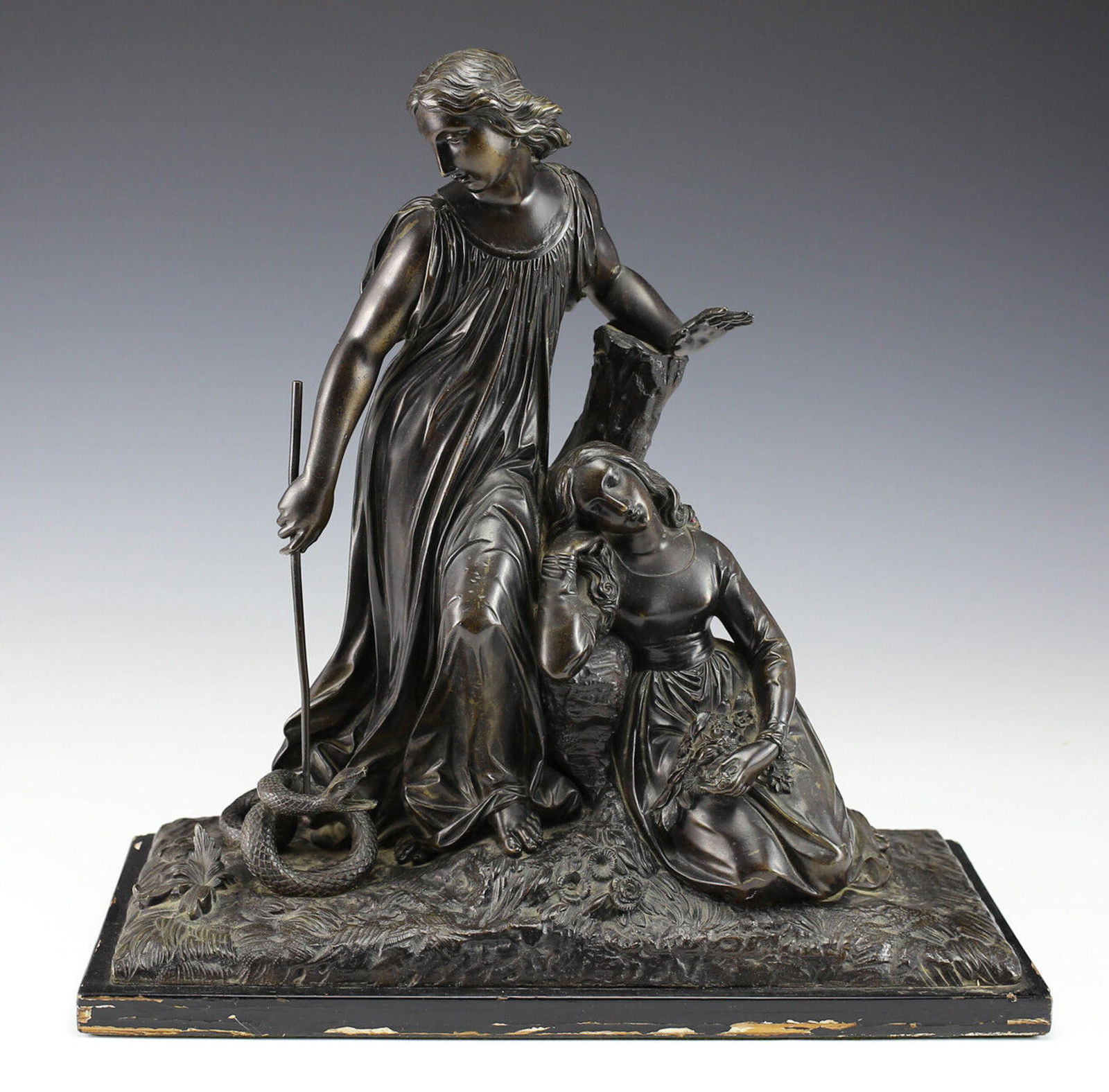 Patinated bronze Figures, Mythological, 19th C. (1 of 5)