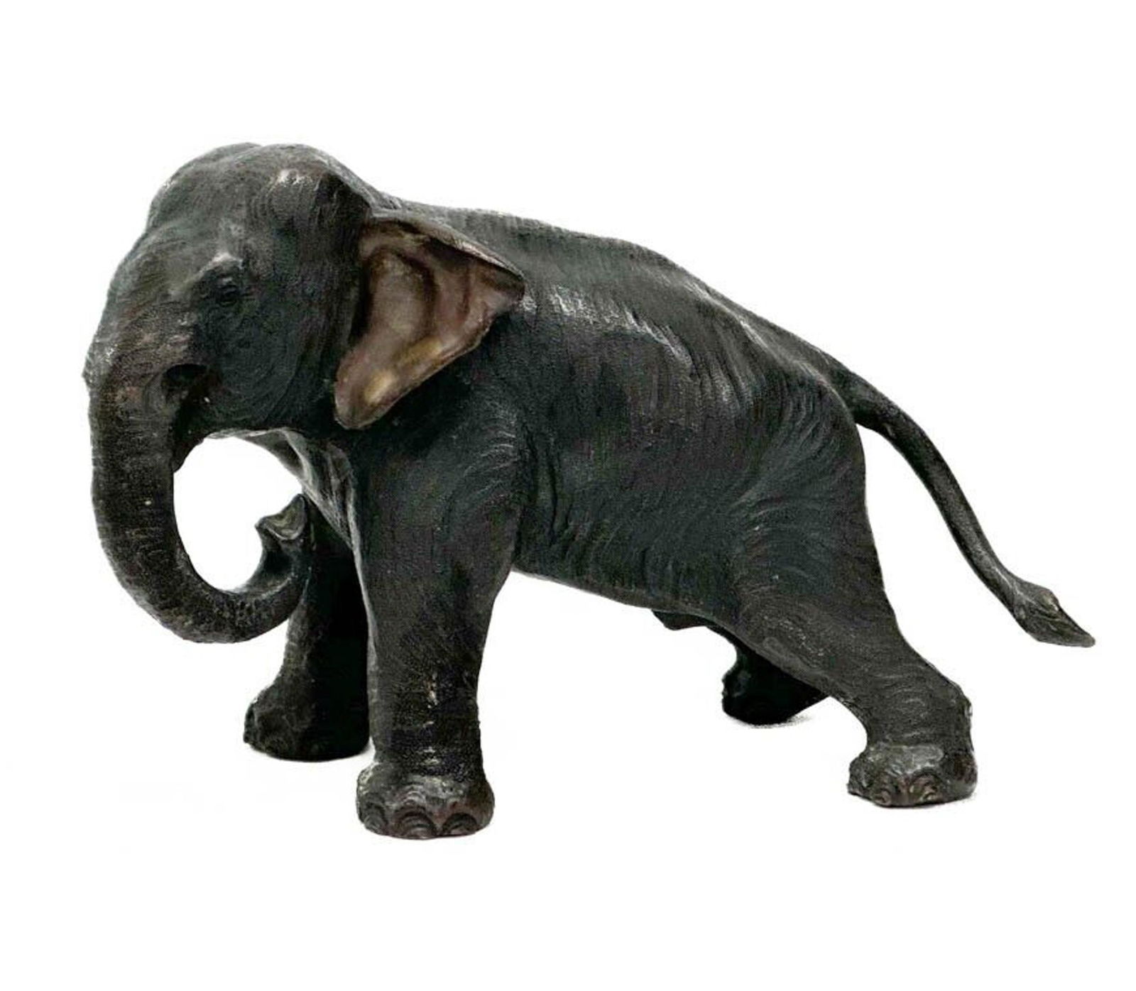 Japanese Bronze Elephant Figural Sculpture Meiji Period (1 of 8)